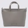 Fabiana Filippi Leather Tote Bag In Greige
