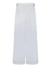 Fabiana Filippi Grey Silk Taffeta Trousers In Grey