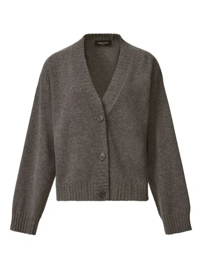 FABIANA FILIPPI FABIANA FILIPPI GREY V-NECK SWEATER