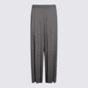 Fabiana Filippi Relaxed Fit Pleated Trousers Full Length In Gray