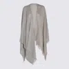 Fabiana Filippi Grey Viscose Scarves In Only One Color