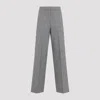 Fabiana Filippi Wide-leg Trousers With Clean Waistband And Subtle Pleats In Grey