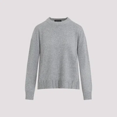 Fabiana Filippi Grey Wool Blend Crew Neck Sweater