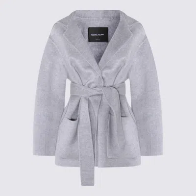 FABIANA FILIPPI GREY WOOL COAT