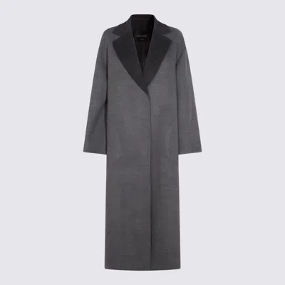 FABIANA FILIPPI GREY WOOL COAT