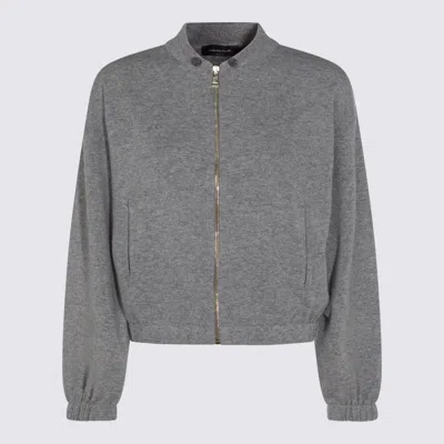 FABIANA FILIPPI GREY WOOL KNITWEAR