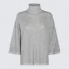 Fabiana Filippi Sequinned Mohair-blend Cardigan In Roccia