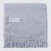 Fabiana Filippi Grey Wool Scarf In Gray