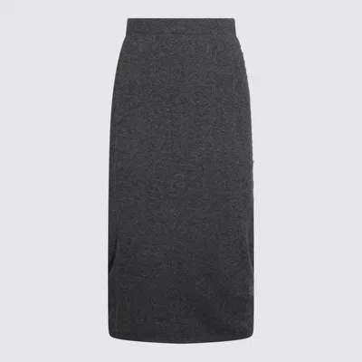Fabiana Filippi Grey Wool Skirt