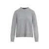 Fabiana Filippi Grey Wool Blend Crew Neck Sweater