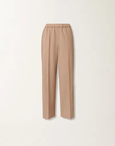 Fabiana Filippi Gubbio Cool Wool Trousers In Brown