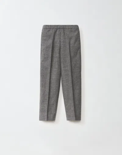 Fabiana Filippi Gubbio Flannel Jogging Trousers In Grey