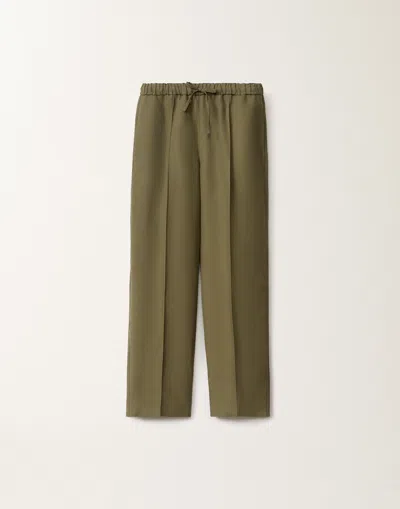 Fabiana Filippi Gubbio Linen And Viscose Trousers In Grass