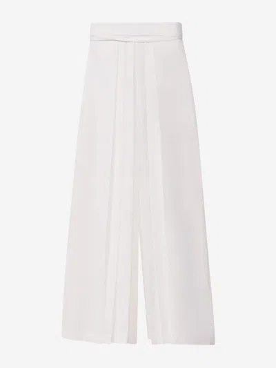 Fabiana Filippi Hakama Poplin Pants In White