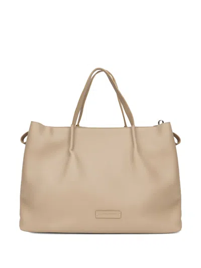 Fabiana Filippi Handles Zip Tote Bag In Neutral
