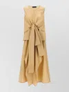 Fabiana Filippi Cotton Midi Dress In Neutrals