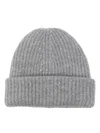 Fabiana Filippi Wool And Silk Blend Beanie In Gray
