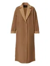 Fabiana Filippi Herringbone-pattern Coat In Brown