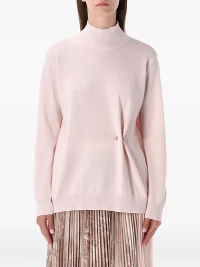 FABIANA FILIPPI HIGH-NECK BUTTON DETAIL SWEATER
