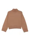 Fabiana Filippi Wool Turtle-neck Jumper In Brown