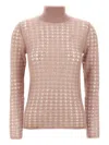 Fabiana Filippi Crochet Sweater Sweaters And Cardigans Pink In Pink