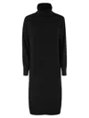 Fabiana Filippi Women's High Neck Dress With Sequins In Black