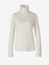 Fabiana Filippi High-neck Long Sleeved T-shirt In Beige