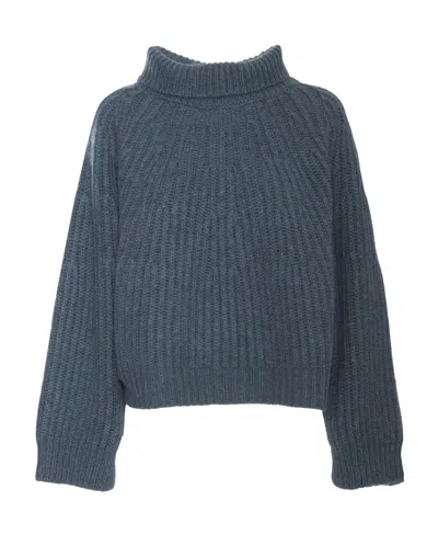 Fabiana Filippi High-neck Long-sleeved Sweater In Black