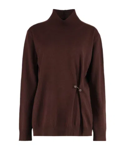 FABIANA FILIPPI FABIANA FILIPPI TURTLENECK BUTTON-DETAILED JUMPER