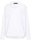Fabiana Filippi High-neck Poplin Shirt In White