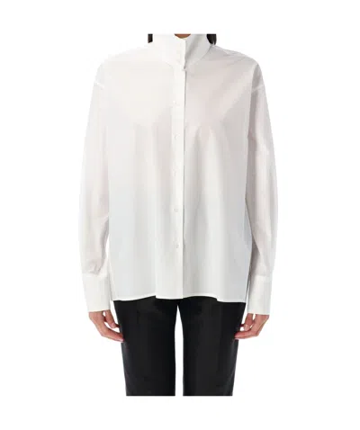 FABIANA FILIPPI FABIANA FILIPPI HIGH-NECK LONG-SLEEVED POPLIN SHIRT