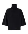 Fabiana Filippi Women's Wool Blend Turtleneck Sweater In Black