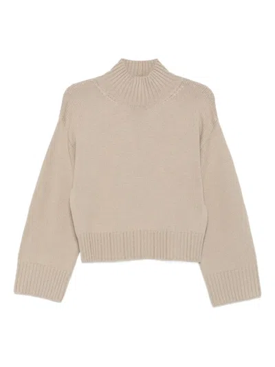 Fabiana Filippi High-neck Sweater In Neutral