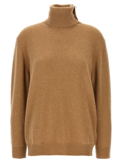 Fabiana Filippi High Neck Sweater Sweater, Cardigans In Brown