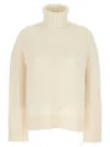 Fabiana Filippi Suéter Con Cuello Alto - Blanco