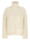 Fabiana Filippi Suéter Con Cuello Alto - Blanco In White