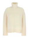 Fabiana Filippi Suéter Con Cuello Alto - Blanco In White