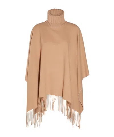 FABIANA FILIPPI FABIANA FILIPPI PLATINUM FRINGED KNITTED CAPE