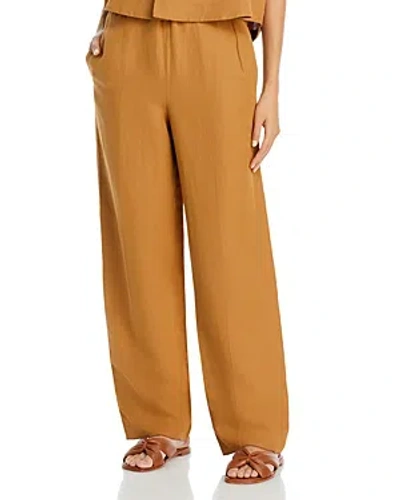 Fabiana Filippi High Rise Wide Leg Pants In Brown