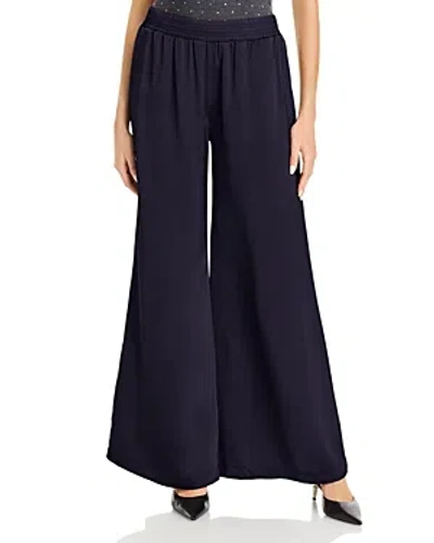 Fabiana Filippi High Rise Wide Leg Pants In Dark Blue