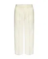 Fabiana Filippi High-waist Linen Blend Trousers In White
