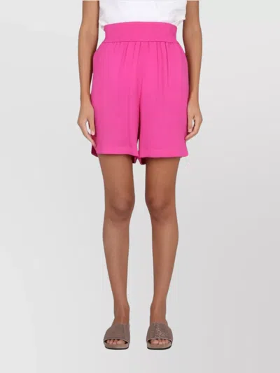 FABIANA FILIPPI HIGH WAIST PLEATED SHORTS POCKETS