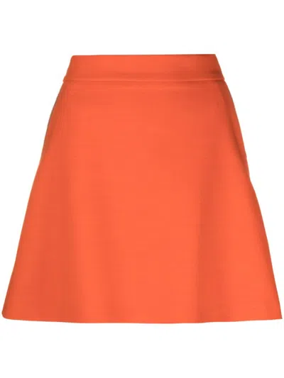 Fabiana Filippi High-waist Skirt In Orange