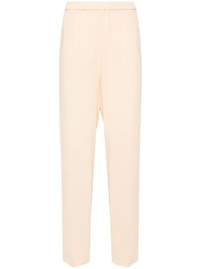 Fabiana Filippi High-waist Straight-leg Trousers In Orange