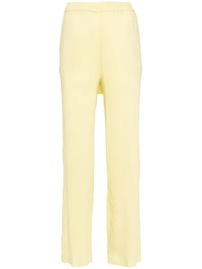 Fabiana Filippi High-waist Straight-leg Trousers In Yellow