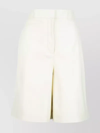 Fabiana Filippi High Waist Wide Leg Shorts In Neutral