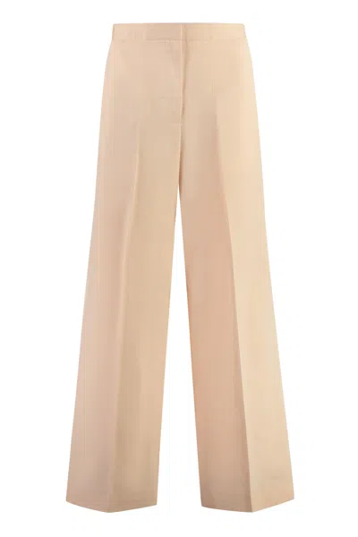 Fabiana Filippi Women's High-waist Wide-leg Trousers In Pink