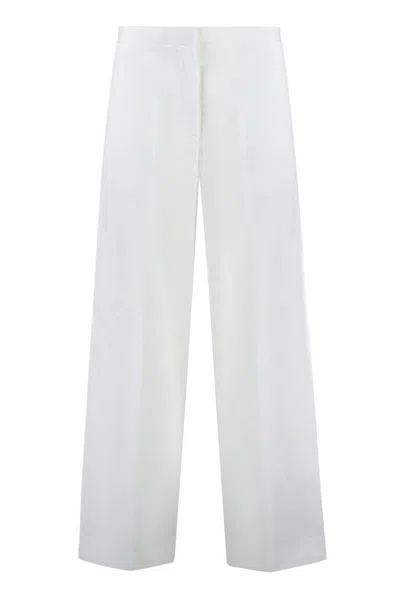 Fabiana Filippi High-waist Wide-leg Trousers In White