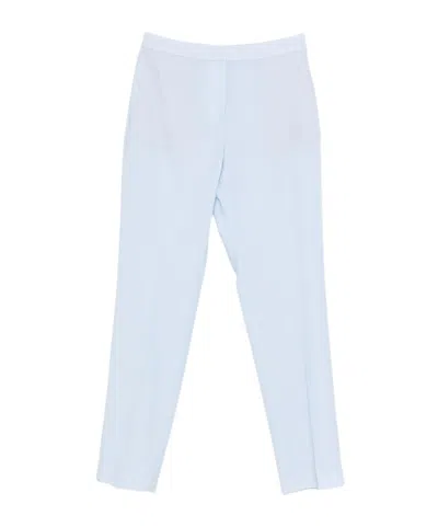 Fabiana Filippi High-waisted Casual Pants In Blue