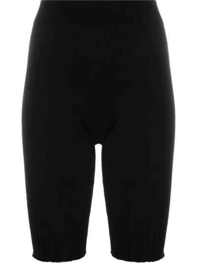 Fabiana Filippi High-waisted Knee-length Shorts In Black